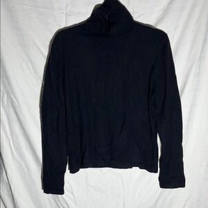 Worthington Black Turtleneck Sweater Sleek Fit
